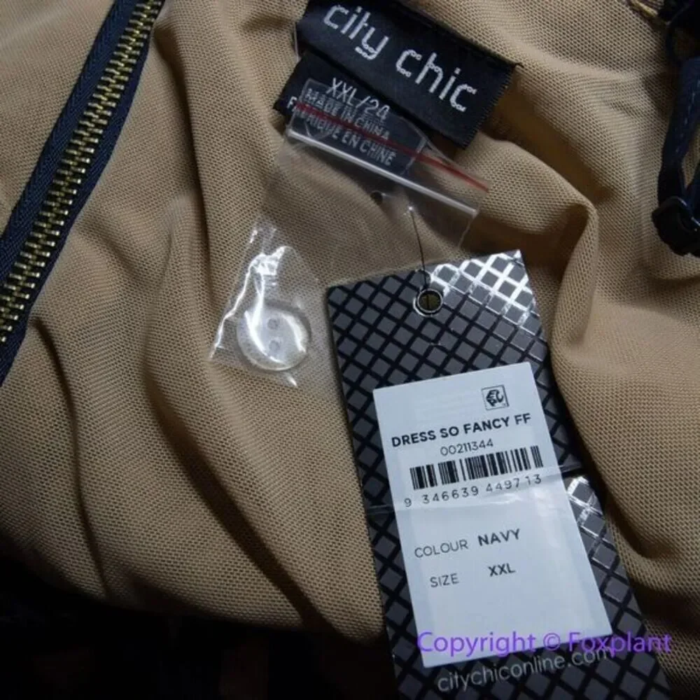 New! City Chic So‎ Fancy Dress - navy, size 24